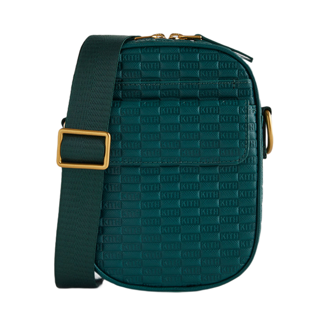 KHM040141-329 Kith Utility Crossbody Bag in Saffiano Leather Chronicle