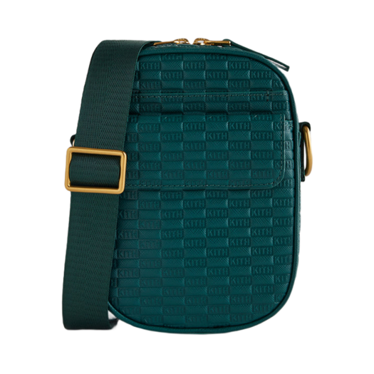 KHM040141-329 Kith Utility Crossbody Bag in Saffiano Leather Chronicle