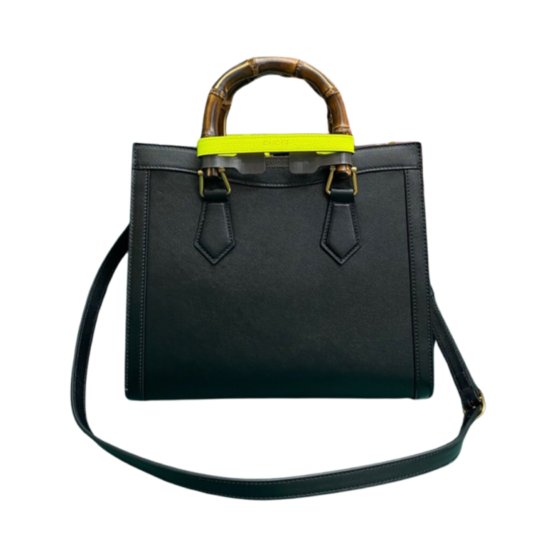 구찌 레더 다이애나 스몰 토트백 블랙(Gucci Leather Diana Small Tote Bag Black) - 2