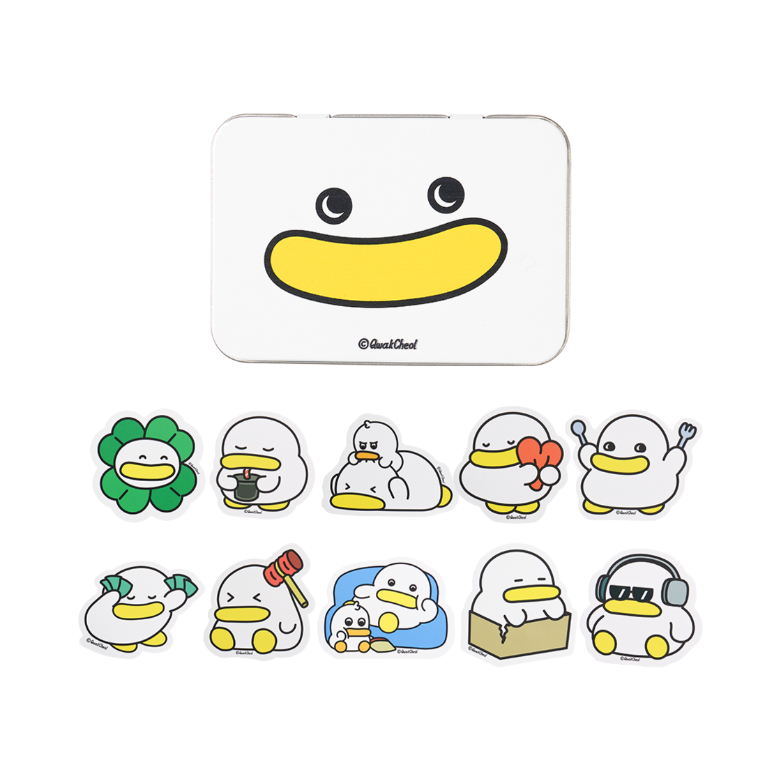 곽철이 굿즈 틴케이스 스티커팩(QwakCheol Tin Case Sticker Pack)