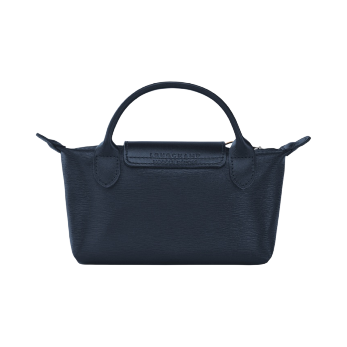 34175HYQ556 Longchamp Le Pliage City Handle Pouch Blue Navy - #3