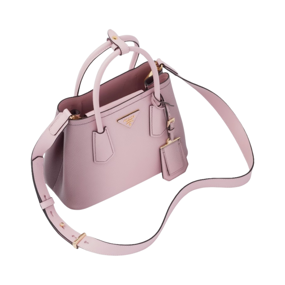 프라다 더블 사피아노 레더 미니백 그라디언트 앨러배스터 핑크(Prada Double Saffiano Leather Mini Bag Gradient Alabaster Pink) - 2