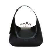 Alexander McQueen Jewelled Hobo Bag Black