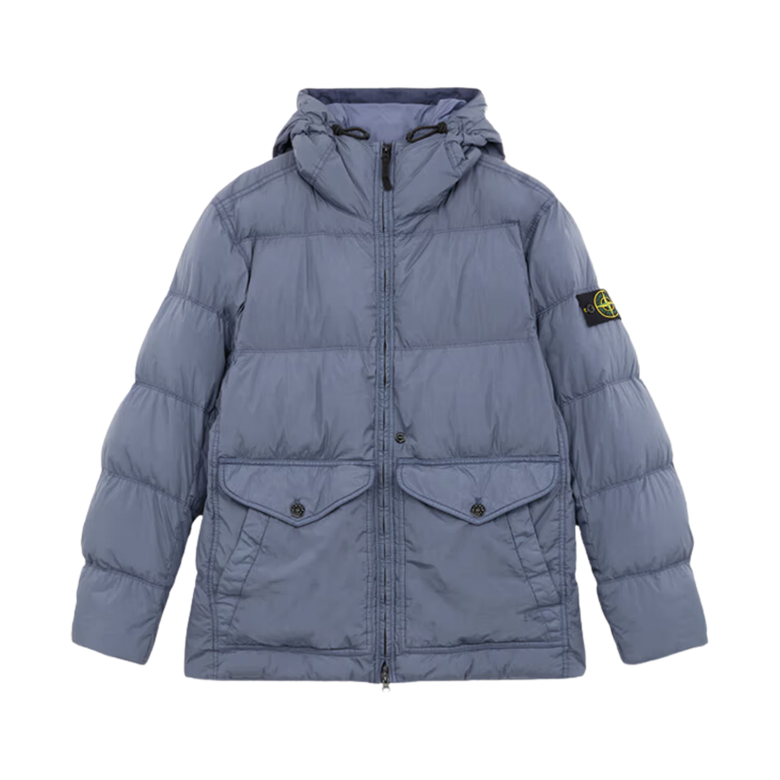 스톤 아일랜드 40723 크링클랩스 R-NY 윈드 레지스턴트 다운 자켓 미드 블루 - 24FW