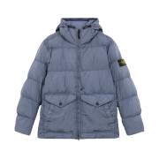 Stone Island 40723 Crinkle Reps R-NY Wind Resistant Down Jacket Mid Blue - 24FW