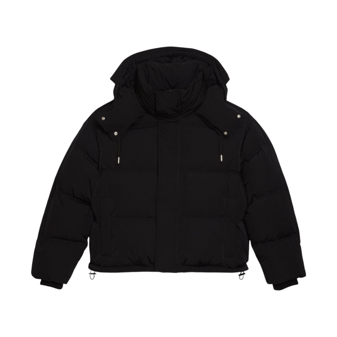 아미 하트 로고 패치 다운 자켓 블랙(AMI de Coeur Patch Down Jacket Black)