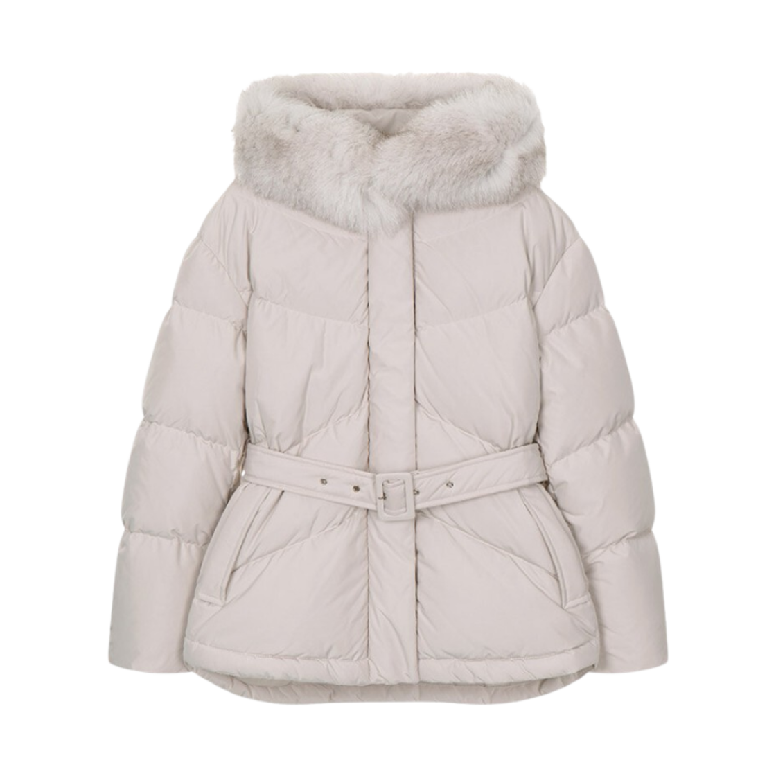 NEP3XMA05 (W) On&On Belted Goose Down Beige