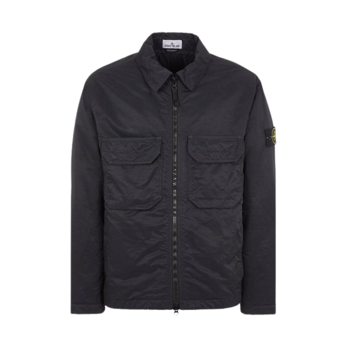7915Q0721-V0029 Stone Island Q0721 Opaque Nylon Twill with Primaloft-TC Shirt Jacket Black - 23FW