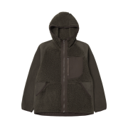 Uniqlo x White Mountaineering Fleece Full Zip Parka Dark Brown