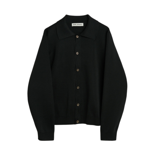 M2233EPB Our Legacy Evening Polo Super Black Performance Poly