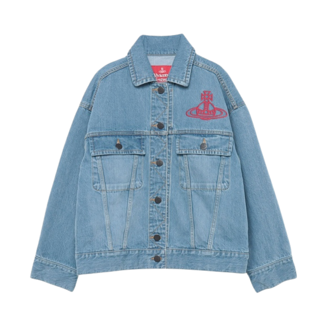 1612441001 (W) Vivienne Westwood Organic Denim Jacket Blue