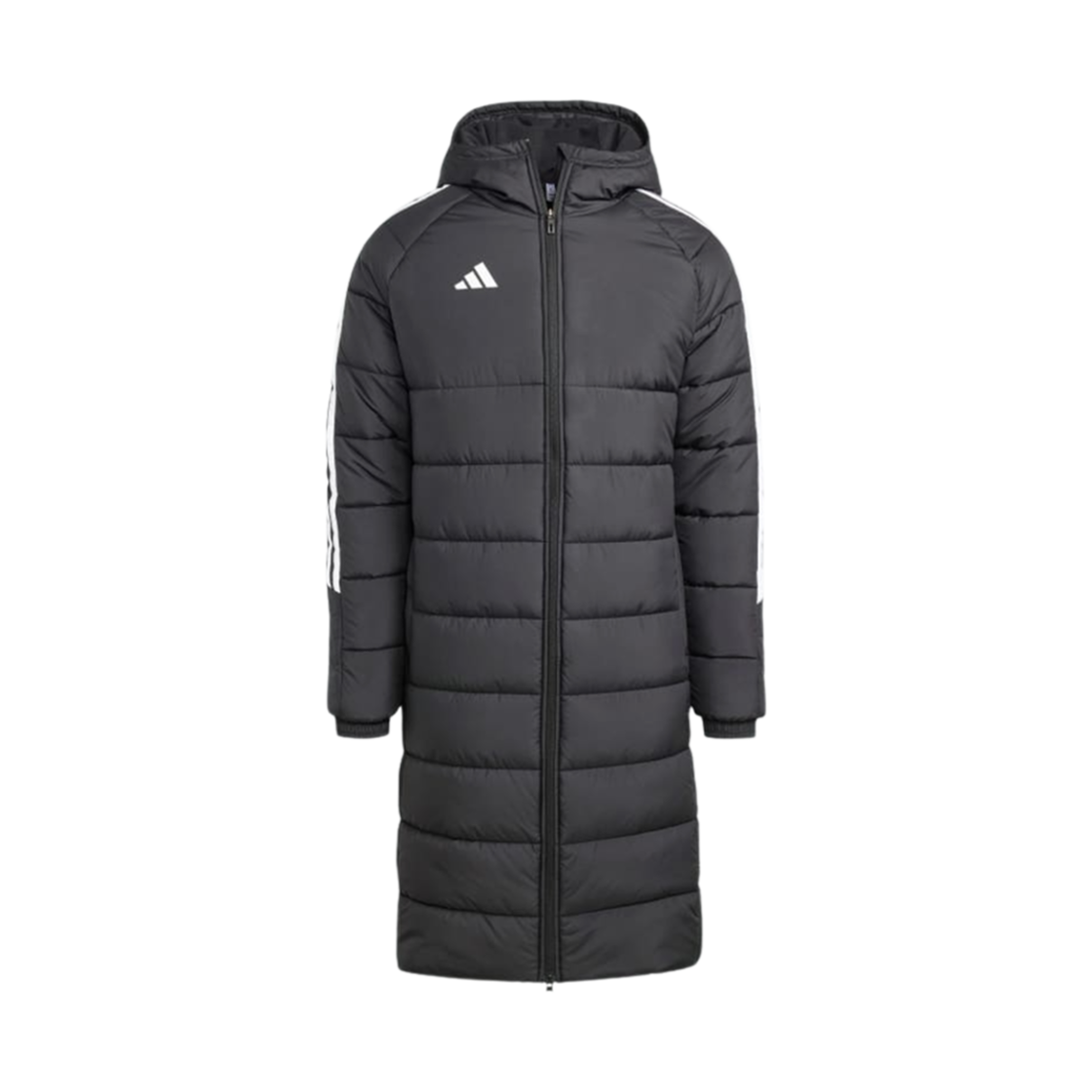 IJ7389 Adidas Tiro 24 Long Coat Padding Black White - KR Sizing