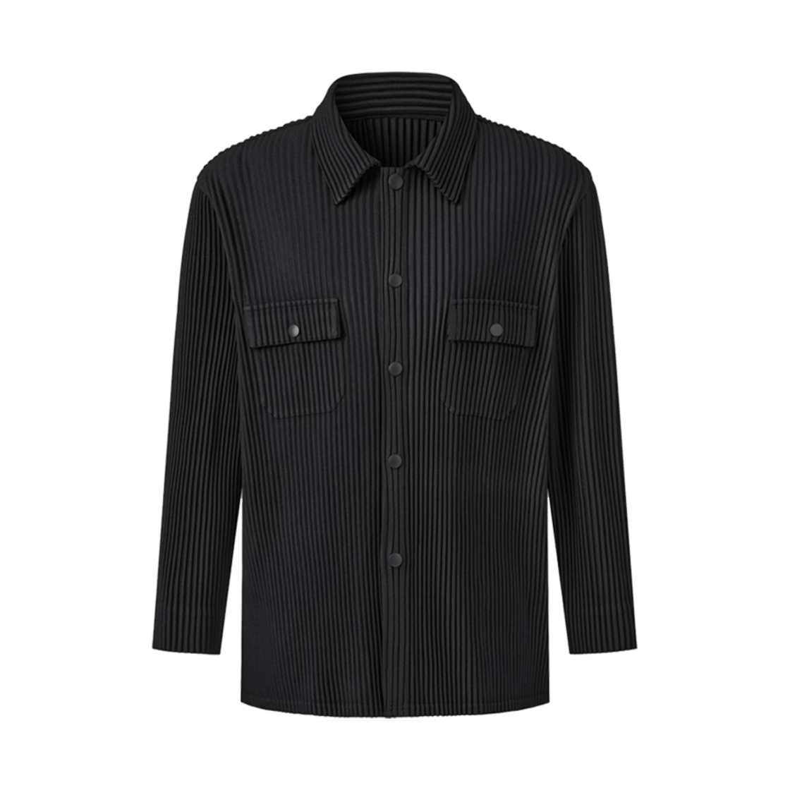 MJA2FBK Monplisse Men Pleats Work Jacket Black