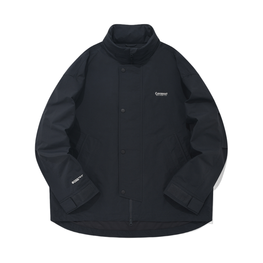 커버낫 퍼텍스 스탠 카라 쉘 파카 블랙(Covernat Pertex Stan Collar Shell Parka Black)