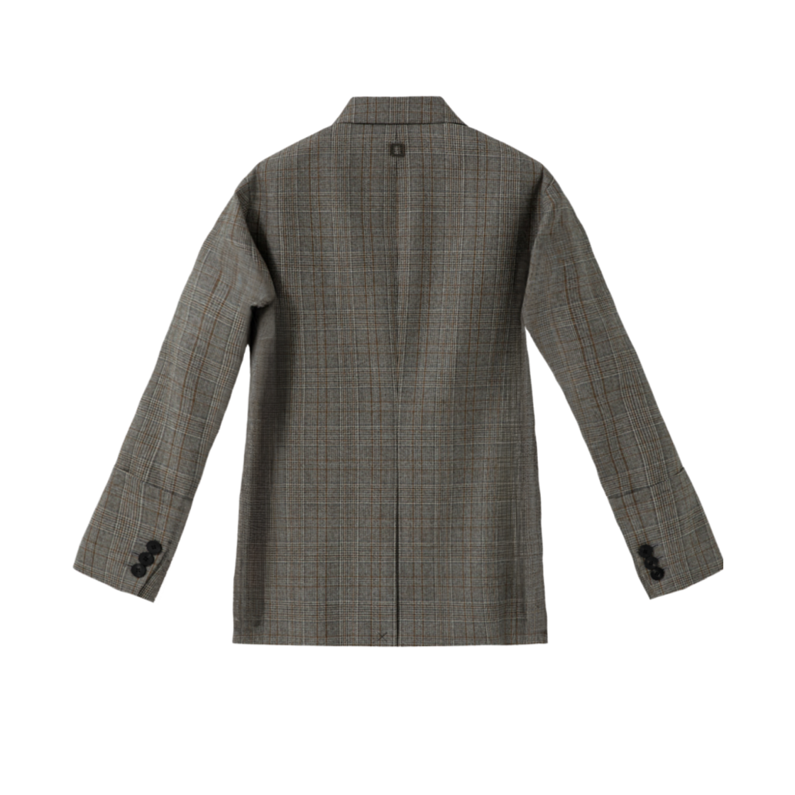 우영미 체크 울 싱글 자켓 베이지 - 24FW(Wooyoungmi Check Wool Single Jacket Beige - 24FW) - 2