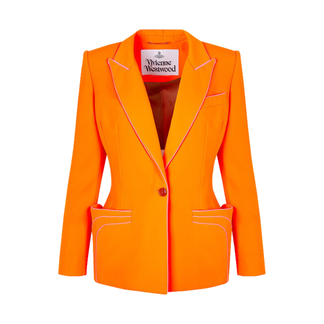 (W) 비비안 웨스트우드 리타 자켓 네온 오렌지((W) Vivienne Westwood Rita Jacket Neon Orange) - 1