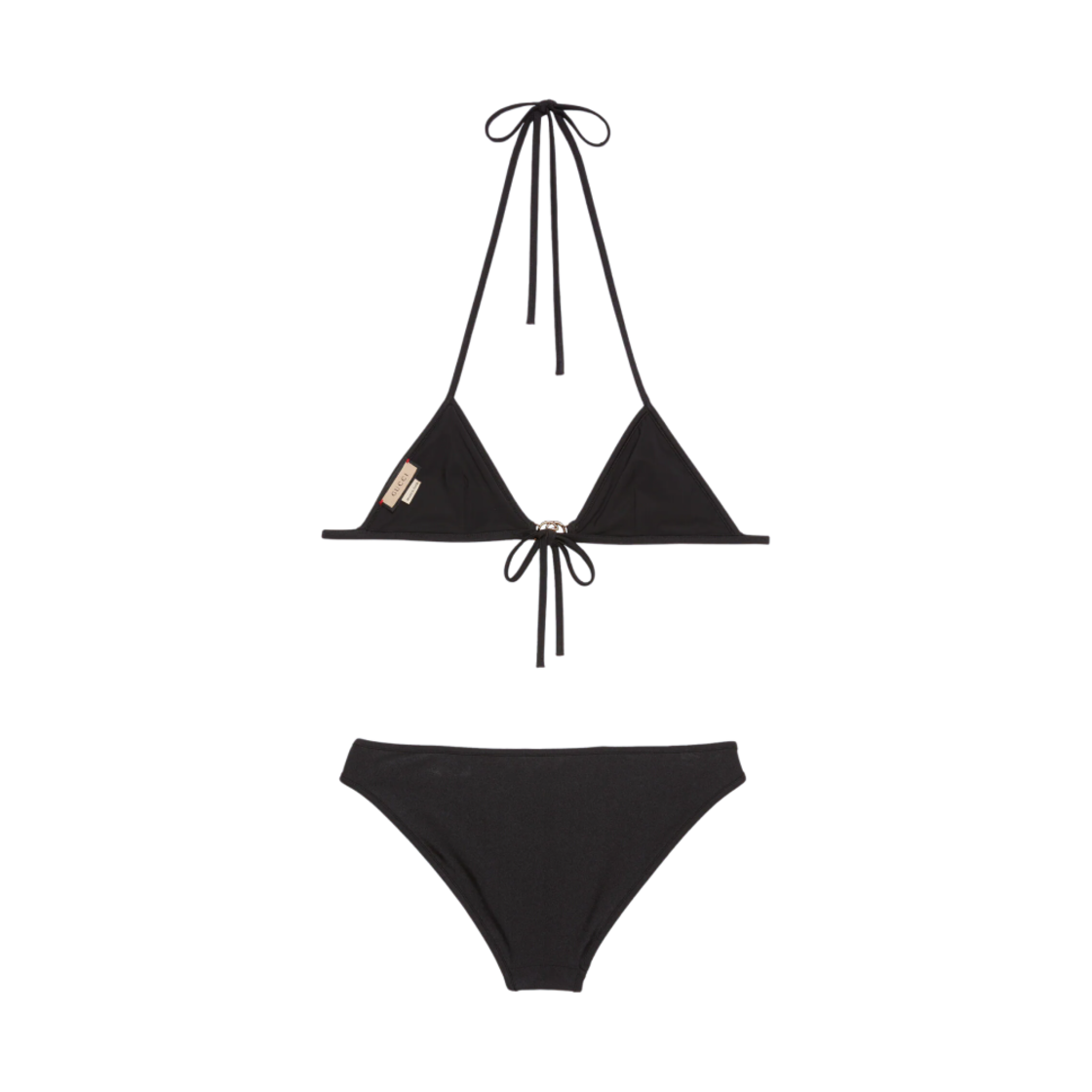 (W) 구찌 GG 스트레치 저지 비키니 블랙((W) Gucci GG Stretch Jersey Bikini Black) - 2