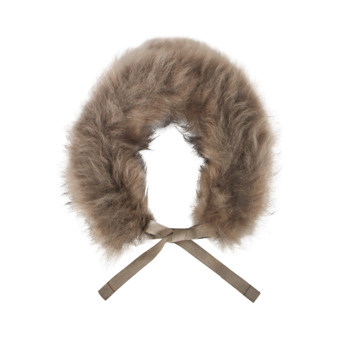 CANTORE-003 (W) Max Mara The Cube Cantore Fox Fur Hood Trim Camel