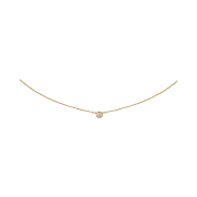 (W) Cartier D'Amour Necklace XS Yellow Gold Diamond
