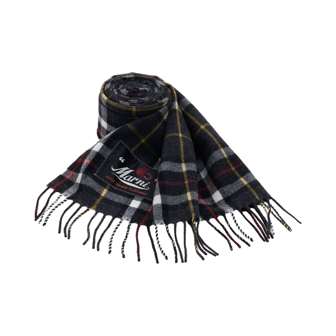 마르니 울 타탄 스카프 그래니토(Marni Wool Tartan Scarf Granito)