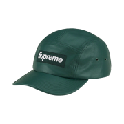Supreme Leather Camp Cap Green - 21SS