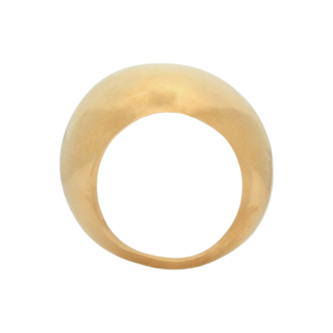 (W) 생로랑 오버사이즈 에그 링 메탈 골드((W) Saint Laurent Oversized Egg Ring In Metal Gold) - 1