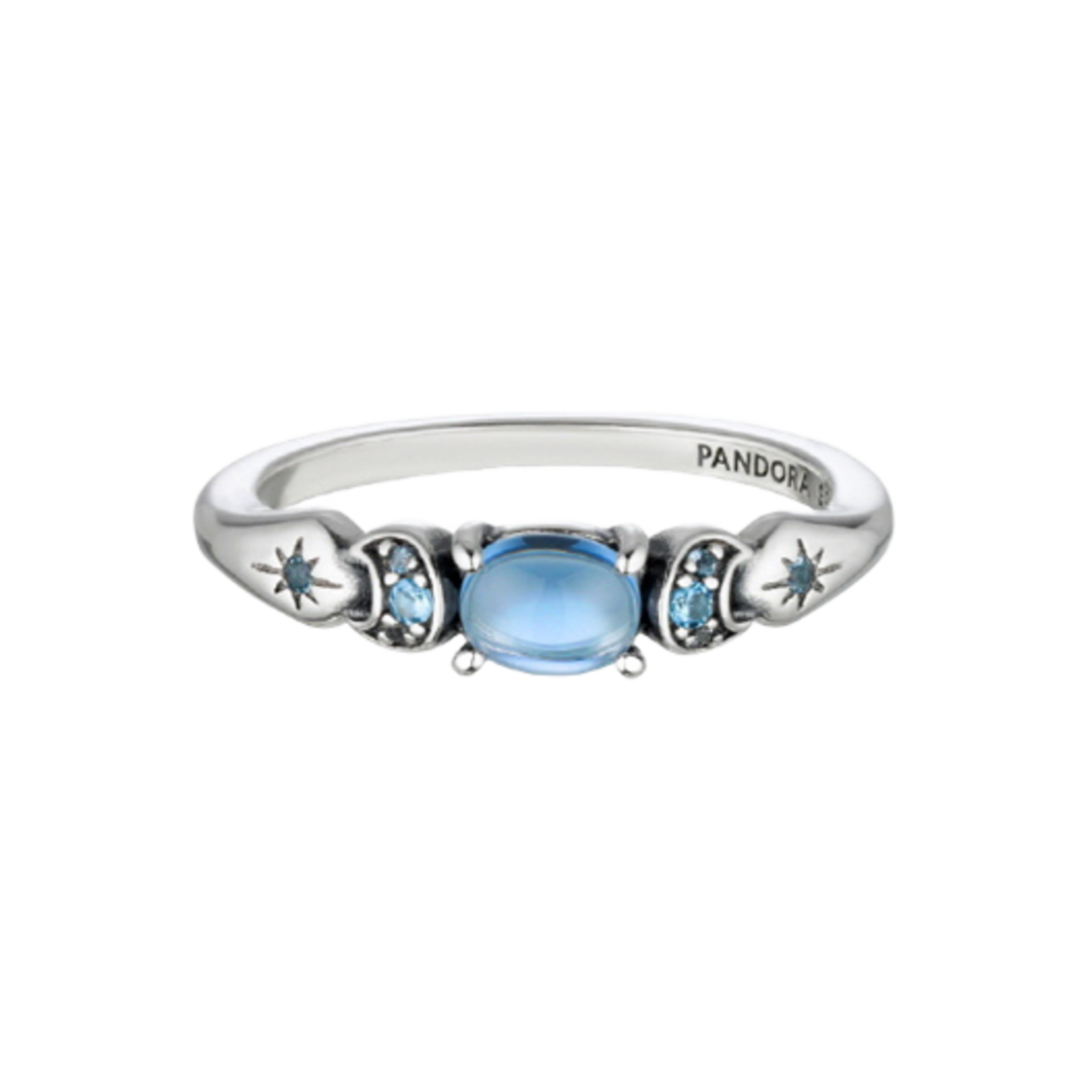 192344C01 (W) Pandora Disney Aladdin Princess Jasmine Ring Sterling Silver Blue
