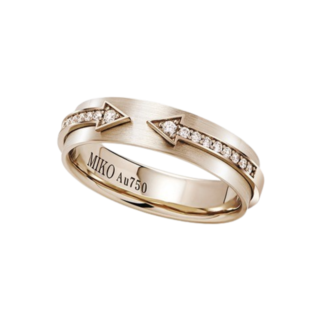 미꼬 애로우 투웨이 다이아몬드 링 앤티크 화이트 골드(Miko Arrow 2Way Diamond Ring Antique White Gold)