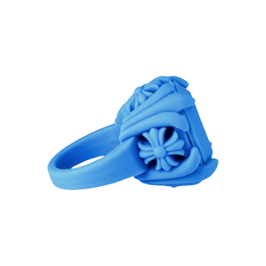 入手困難★送料無料【Chrome Hearts】Cock & Tail Ring Blue 크롬하츠 실리크롬 칵 & 테일 링 블루 - 2022/2023 | Chrome