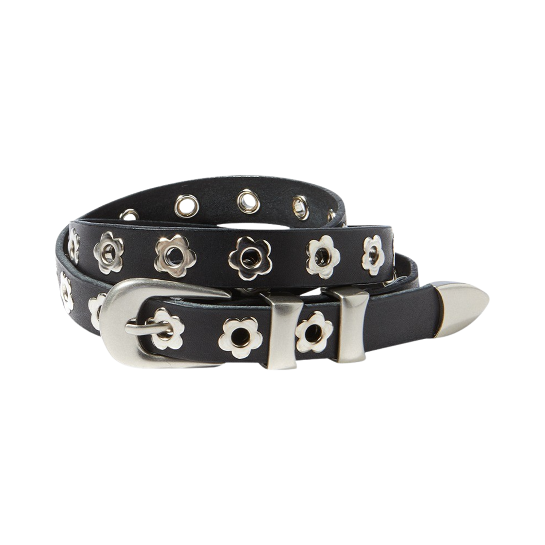 artistkomplex FLOWER BELTベルト (BLACK) 아티스트컴플렉스 아티스트 웨스턴 플라워 벨트 블랙 | ARTIST