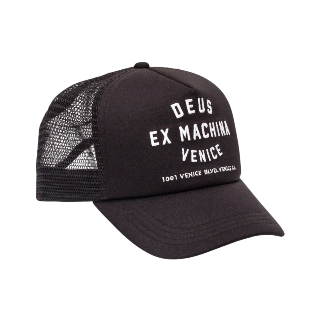 데우스 엑스 마키나 베니스 어드레스 트러커 캡 블랙(Deus Ex Machina Venice Adderess Trucker Cap Black)
