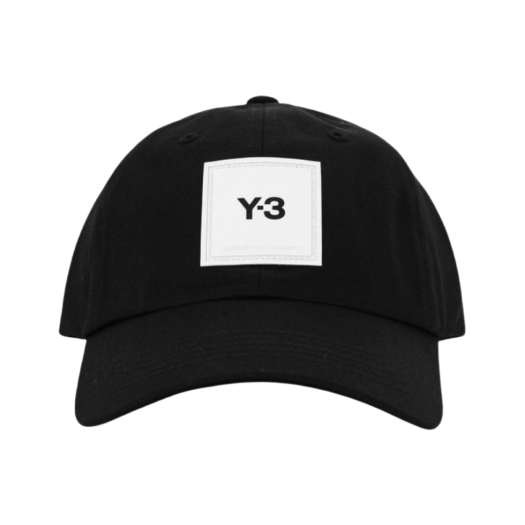 Y-3 Square Label Cap Black