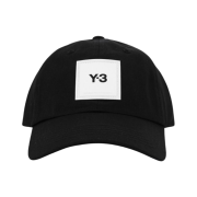 Y-3 Square Label Cap Black