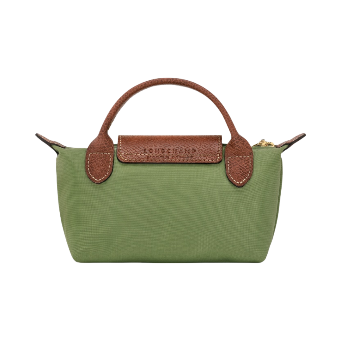 34175089P77 Longchamp Le Pliage Original Handle Pouch Lichen - #3