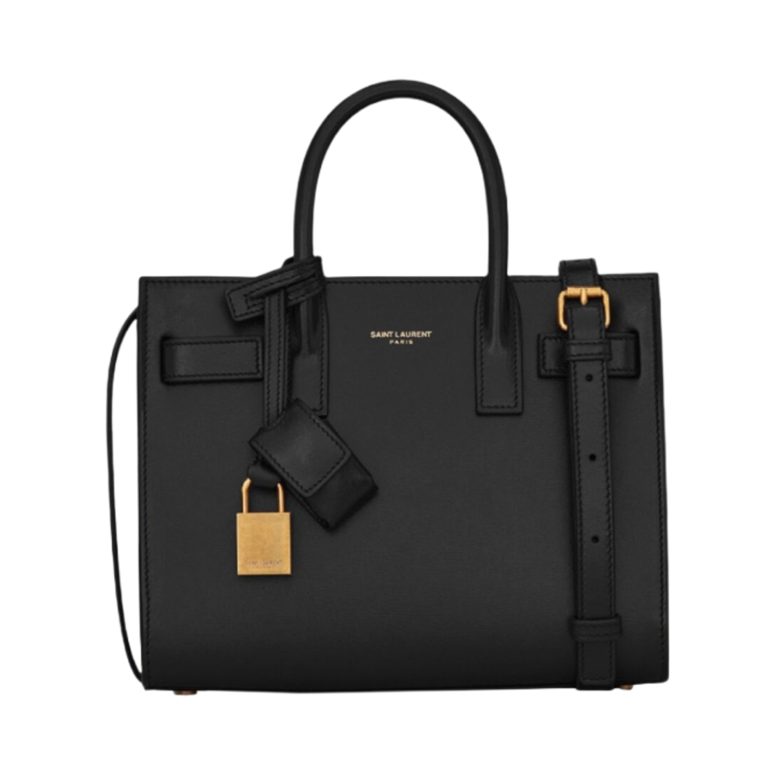 생로랑 스무스 레더 클래식 삭 드 주르 나노 블랙(Saint Laurent Classic Sac de Jour Nano in Smooth Leather Black)