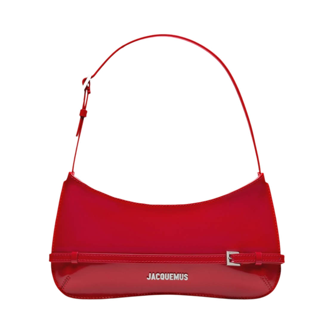 자크뮈스 르 비주 세인튜어 벨티드 숄더백 레드(Jacquemus Le Bisou Ceinture Belted Shoulder Bag Red) - 1