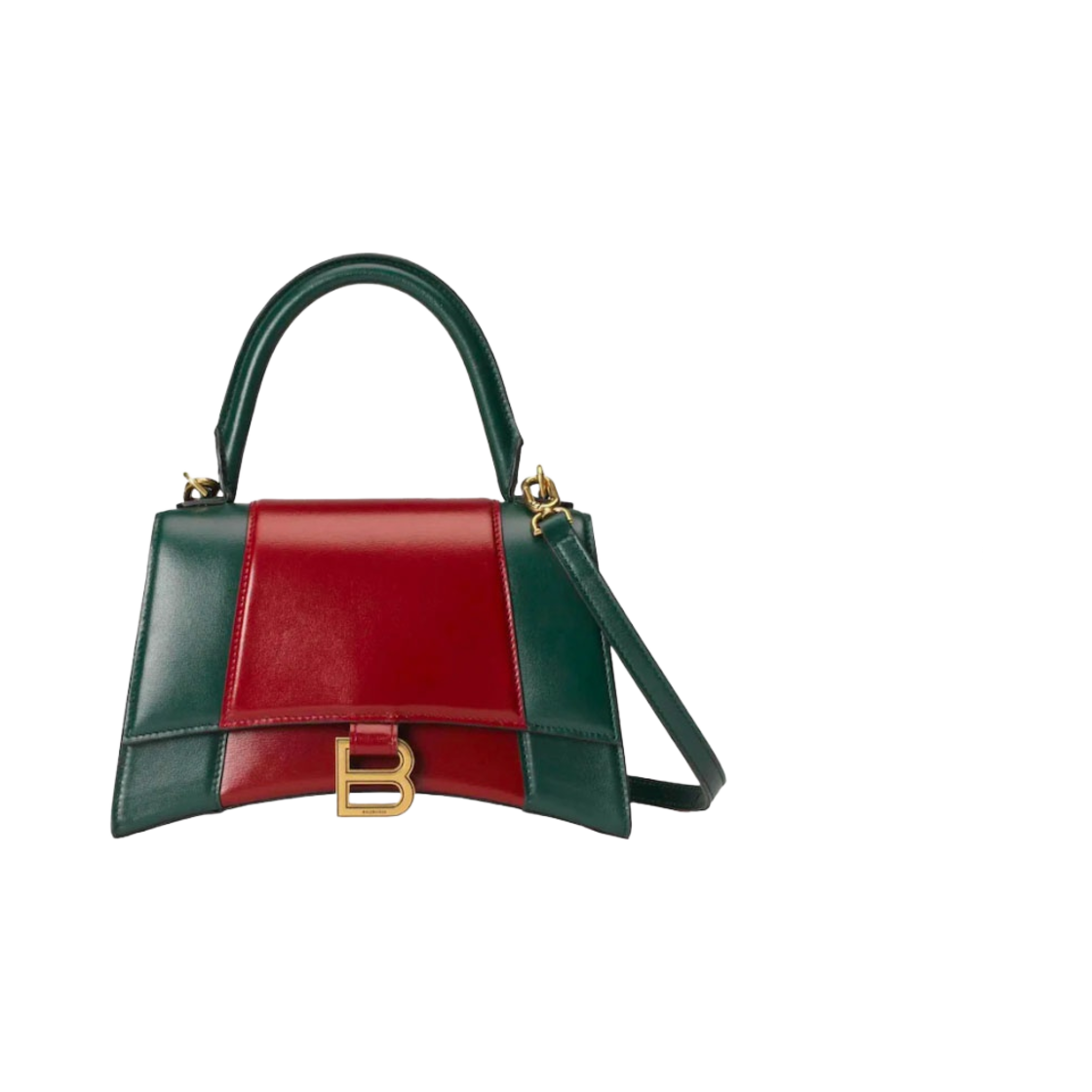 구찌 x 발렌시아가 해커 프로젝트 스몰 아워글래스 백 그린 레드(Gucci x Balenciaga The Hacker Project Small Hourglass Bag Green Red) - 1