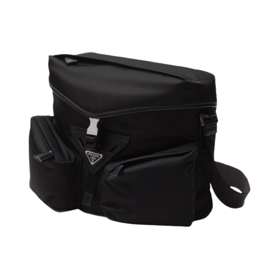 프라다 리나일론 레더 숄더백 블랙(Prada Re-Nylon Leather Shoulder Bag Black) - 2