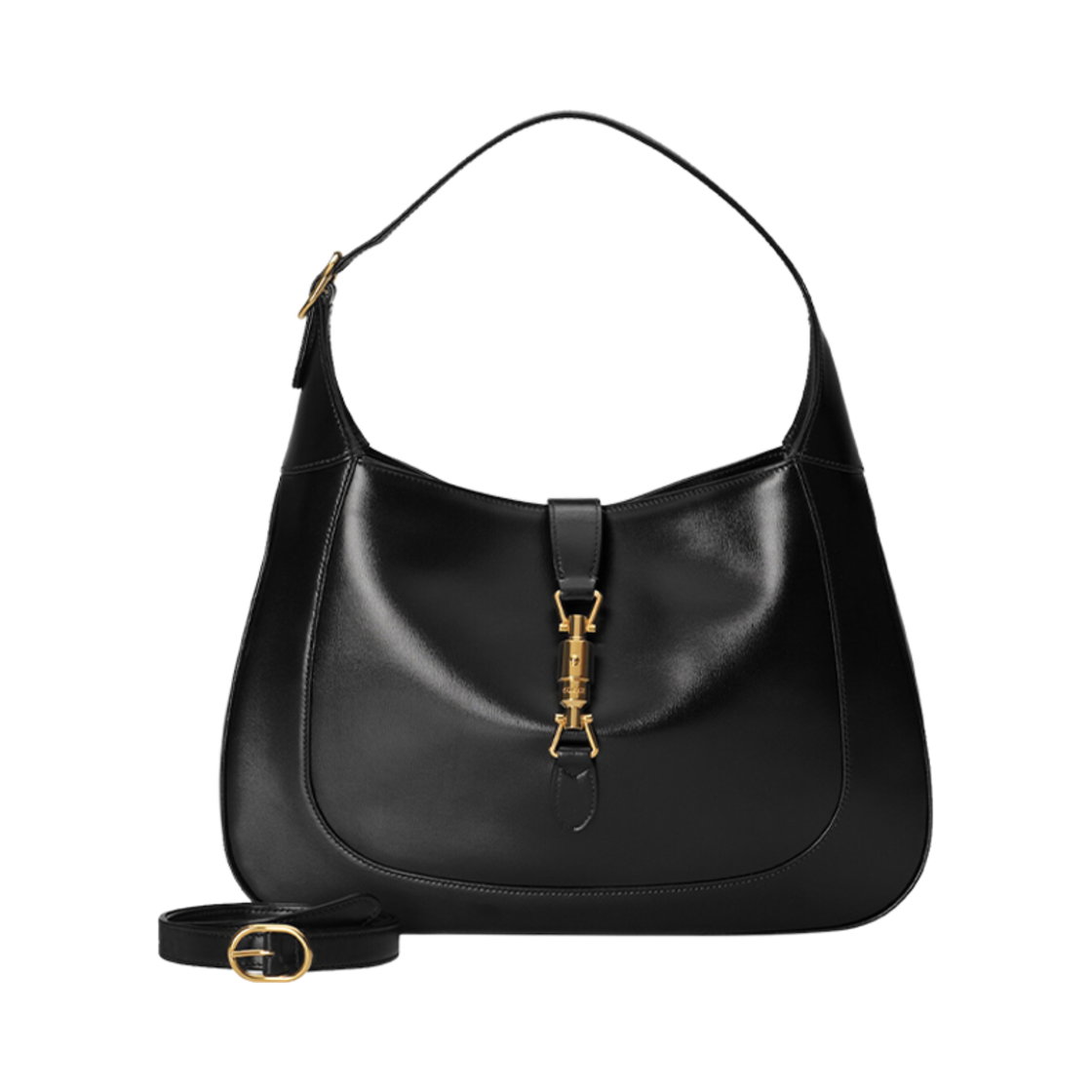구찌 재키 1961 미디움 숄더백 블랙 레더(Gucci Jackie 1961 Medium Shoulder Bag Black Leather) - 4