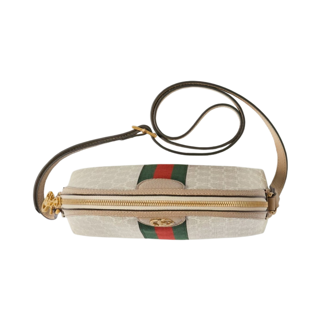 구찌 오피디아 GG 스몰 숄더백 베이지 화이트 캔버스(Gucci Ophidia GG Small Shoulder Bag Beige White Canvas) - 4
