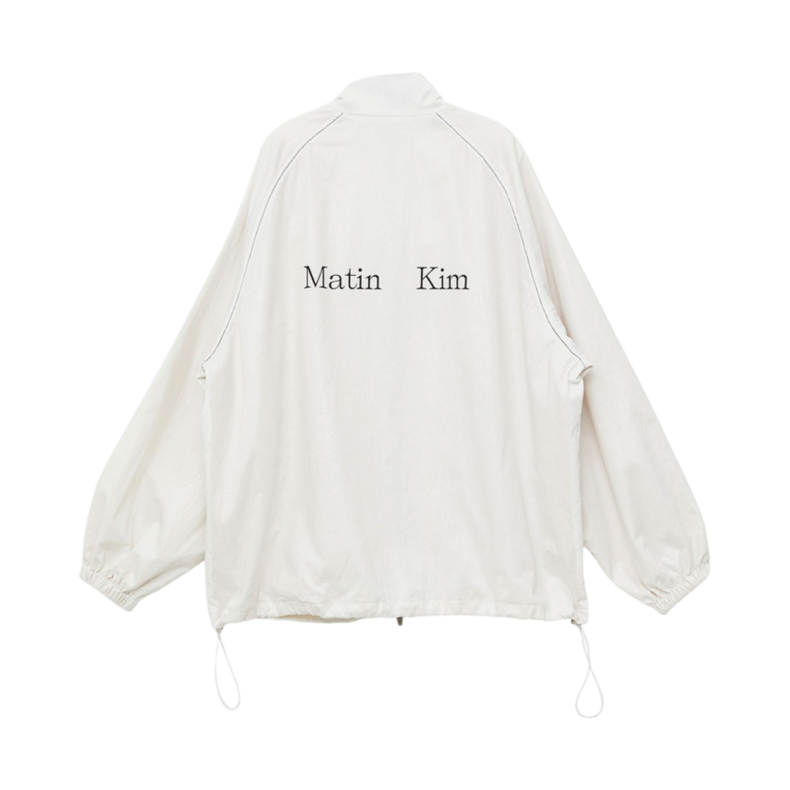 (W) 마뗑킴 로고 코팅 점퍼 아이보리((W) Matin Kim Logo Coating Jumper Ivory)