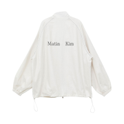 (W) Matin Kim Logo Coating Jumper Ivory