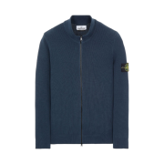 Stone Island 551D8 Full Zip Sweater Avio Blue - 22SS