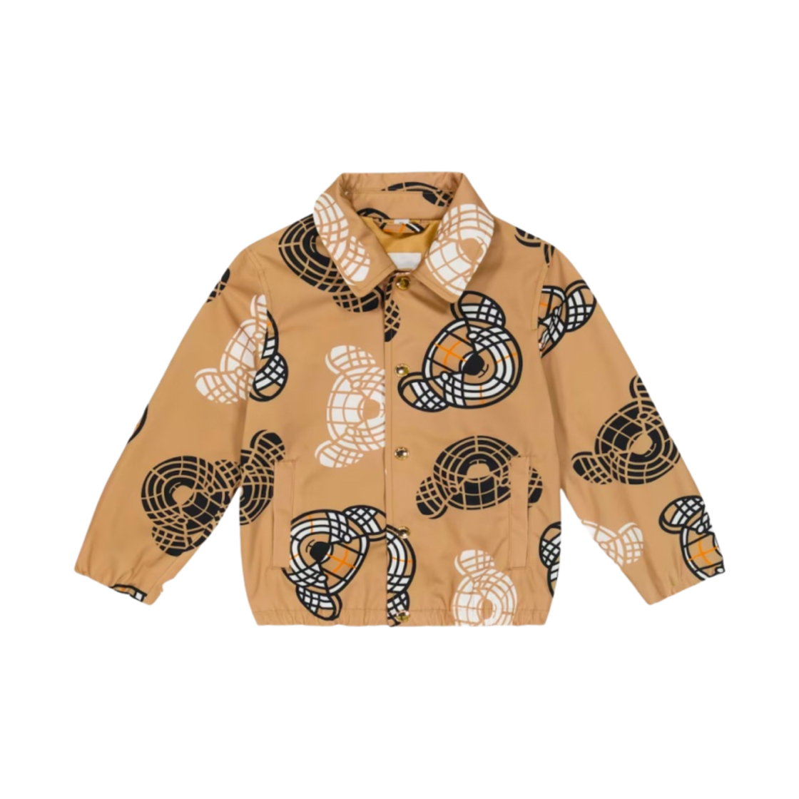 (키즈) 버버리 토마스 베어 프린트 자켓 아카이브 베이지((Kids) Burberry Thomas Bear Print Jacket Archive Beige) - 1