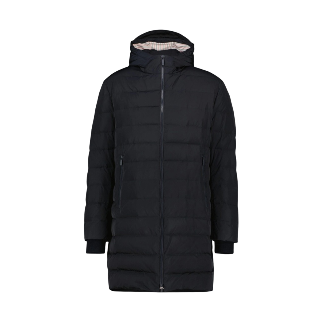 톰브라운 다운 필드 폴리 트윌 센터 백 스트라이프 스키 코트 네이비(Thom Browne Down Filled Poly Twill Center Back Stripe Ski Coat Navy)