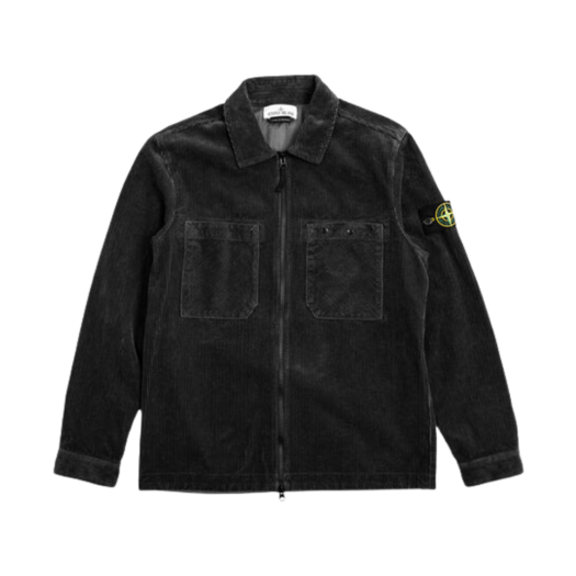 811511604-V0029 Stone Island 11604 Corduroy Shirt Jacket Black - 24FW