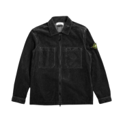 Stone Island 11604 Corduroy Shirt Jacket Black - 24FW