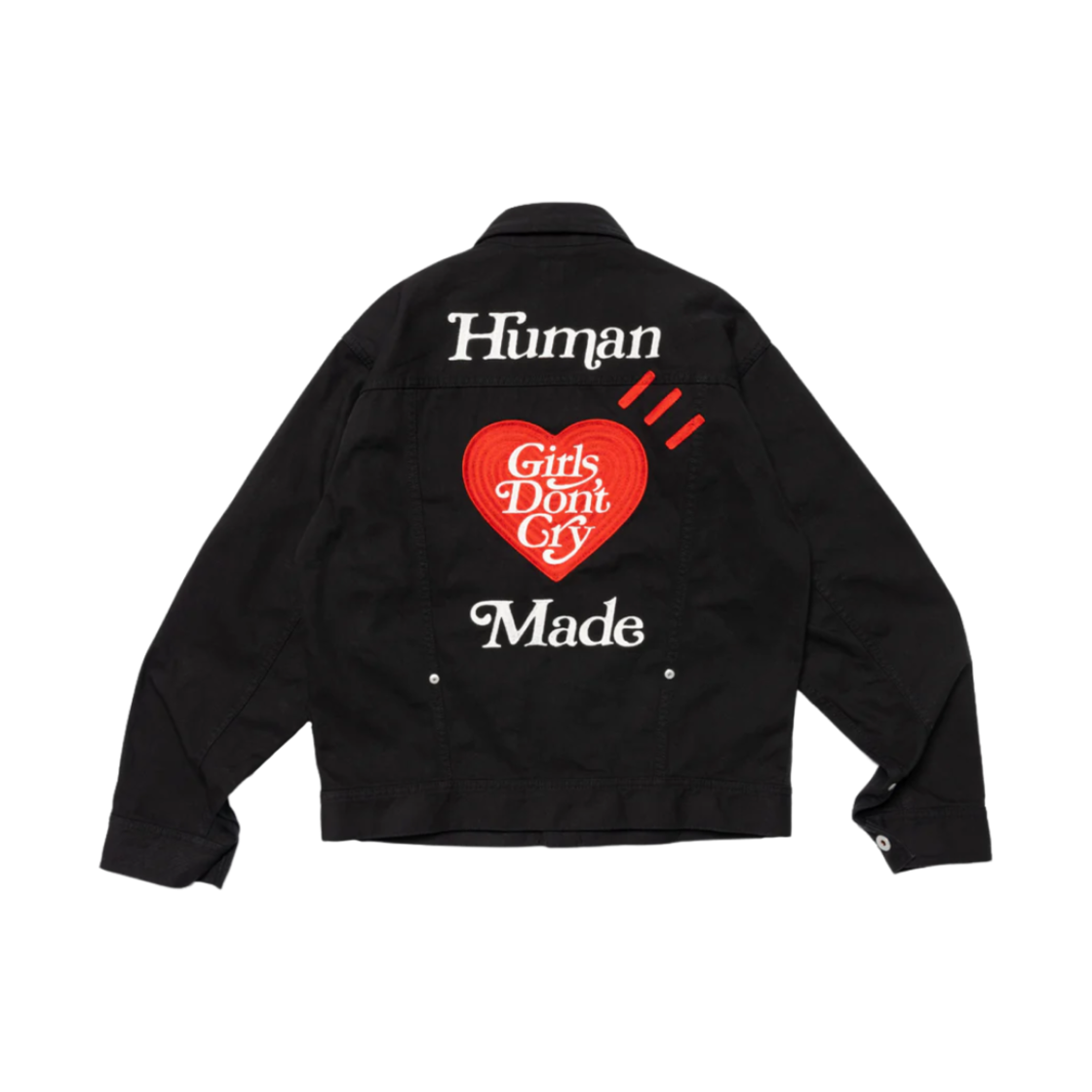 휴먼 메이드 x 베르디 걸스 돈 크라이 워크 자켓 블랙(Human Made x Verdy Girls Don't Cry Work Jacket Black)