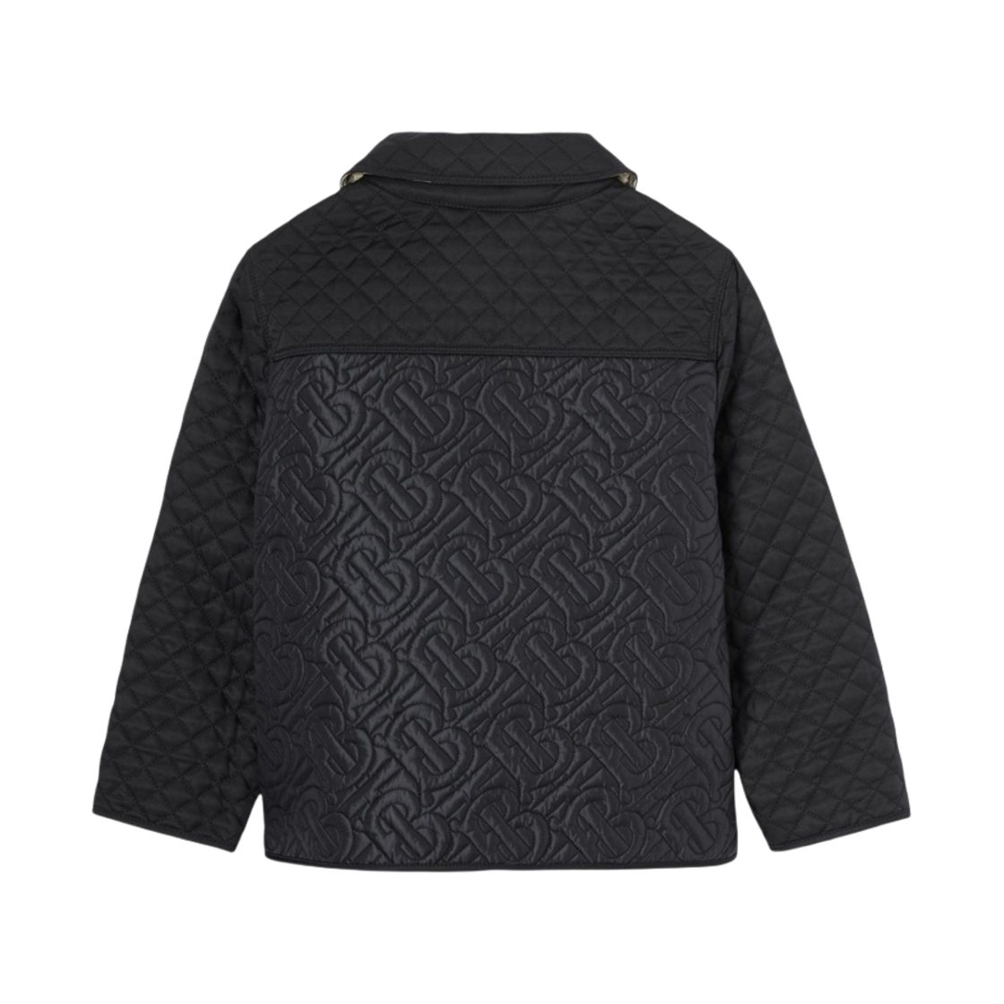 (키즈) 버버리 모노그램 퀼팅 패널 자켓 블랙((Kids) Burberry Monogram Quilted Panel Jacket Black) - 2