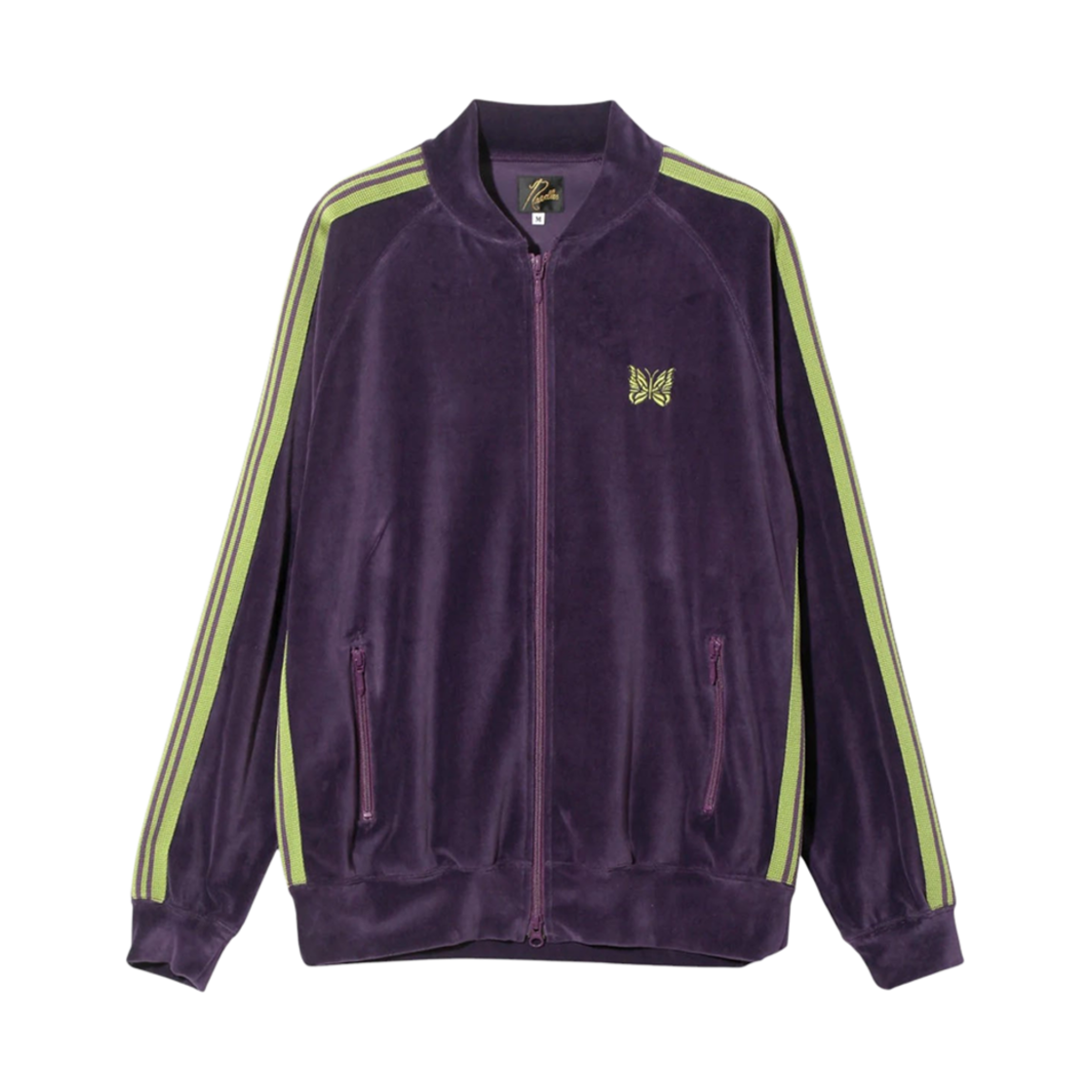 니들스 C/PE 벨루어 립 칼라 트랙 자켓 퍼플(Needles Rib Collar Track Jacket C/PE Velour Purple)